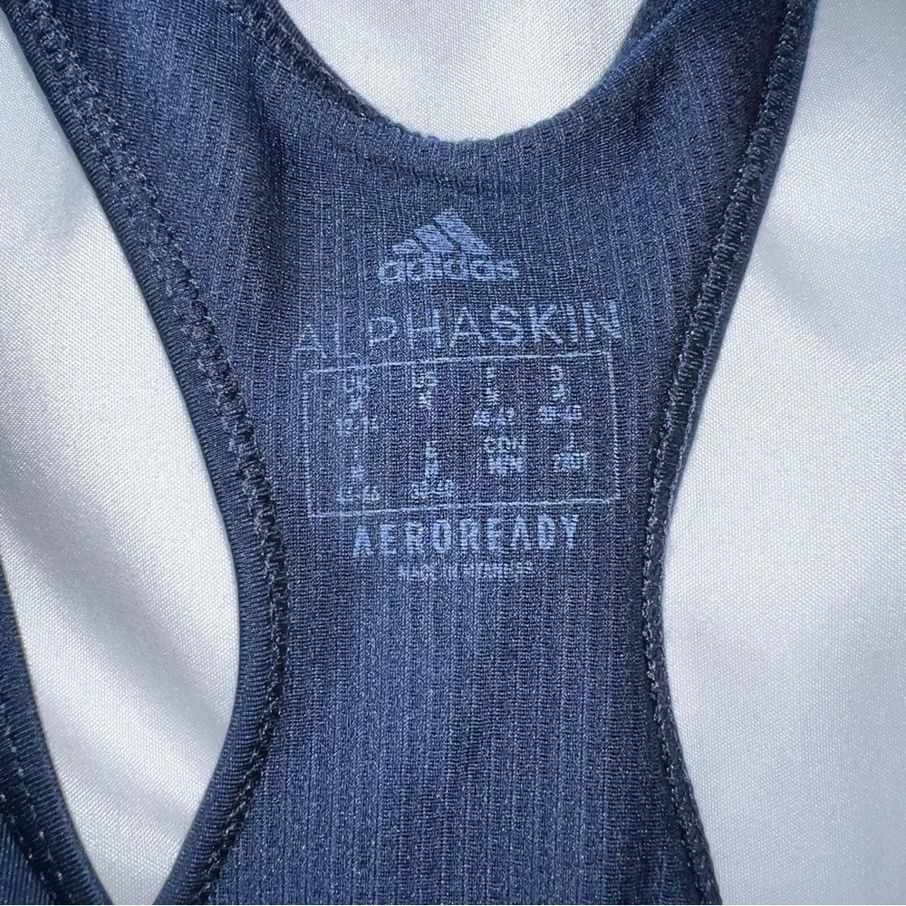 Adidas - Navy Sports Bra M - Picture 3 of 4